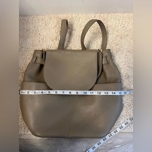 Cuyana leather backpack 13 inch. Stone color.